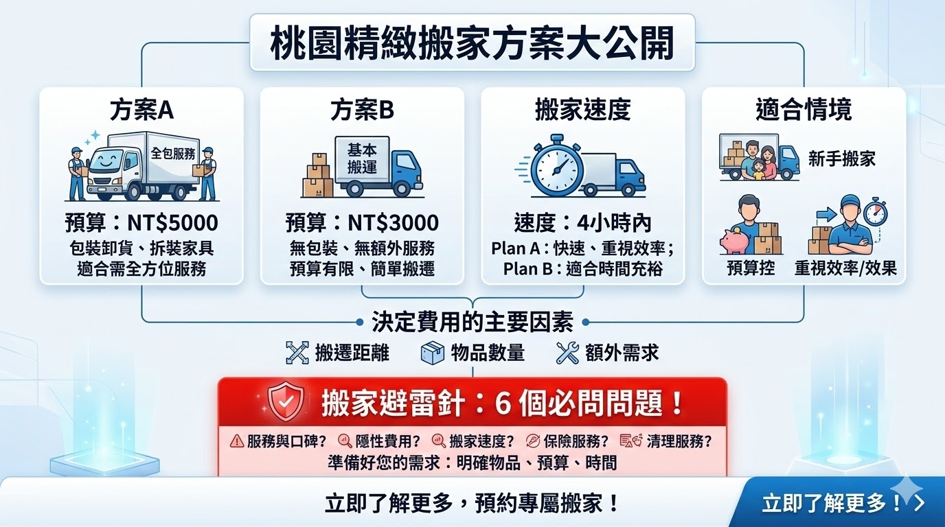 桃園精緻搬家提供專業的搬家服務，專注於為客戶提供高品質、可靠的搬遷體驗。我們的服務範圍涵蓋桃園地區，無論是家庭搬遷、辦公室搬遷還是特殊物品搬運，我們都能提供量身訂製的解決方案。選擇我們的搬家服務，您不僅能享受到快捷高效的搬遷過程，還能確保您的物品在搬運過程中的安全。我們以合理的價格和專業的搬家團隊，致力於為每一位客戶提供無憂的搬家體驗。